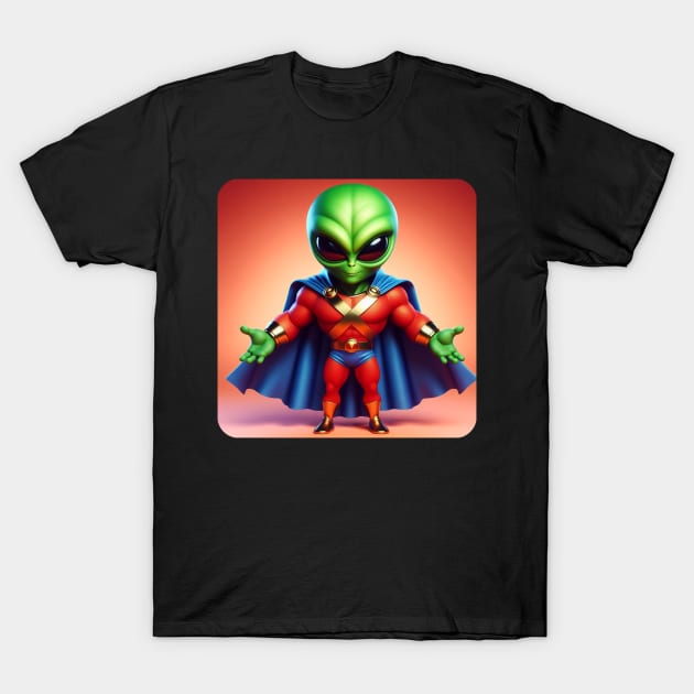 Martian Alien Caricature #17 T-Shirt by The Black Panther